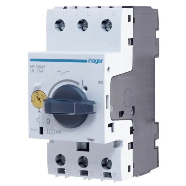 Автомат захисту двигуна 1,0-1,6А, 2,5м Hager