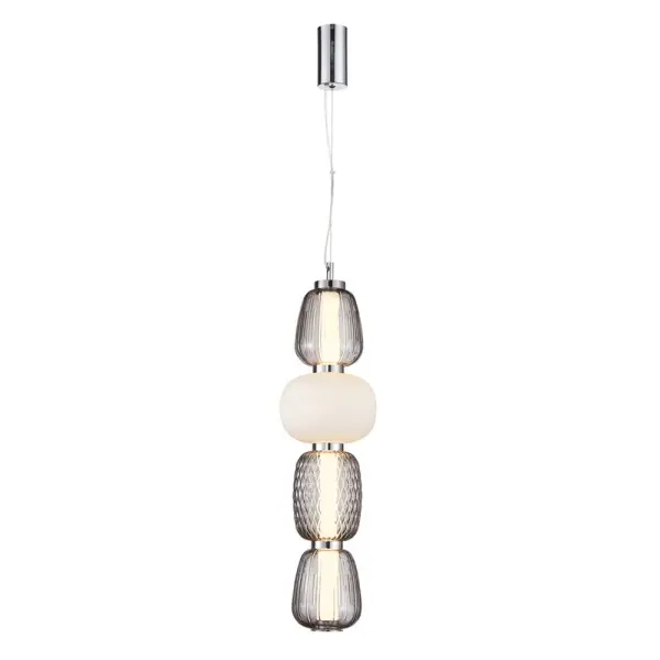 Подвесной светильник, люстра Italux PND-98374-32W-CH Eris LED 1x32W 3000K 4448Lm IP20 хром Подвесной светильник, люстра Italux PND-98374-32W-CH Eris LED 1x32W 3000K 4448Lm IP20 хром