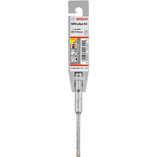 Бур Bosch 2608833771 SDS-Plus-5X 5x50x110мм - фото №1