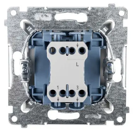 Двухкнопочный выключатель Kontakt Simon Simon 54 Premium DW5.01/11 (белый) - фото №1