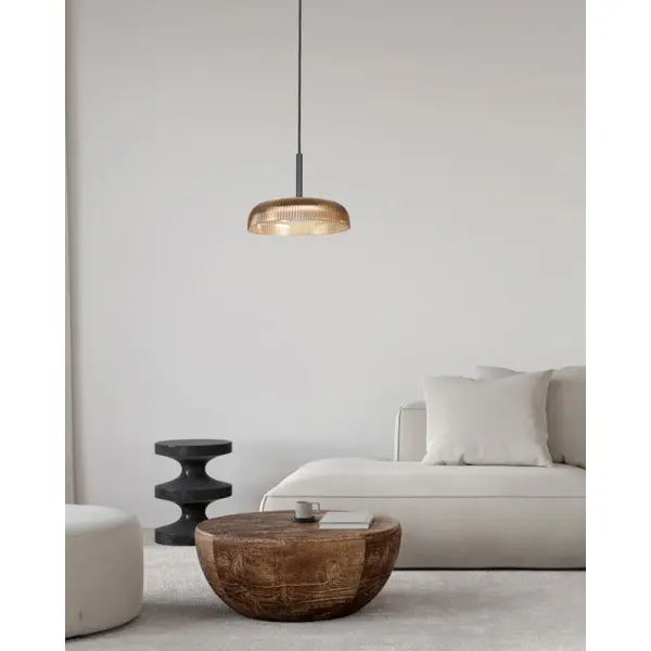 Подвесной светильник, люстра Italux PND-48529-BK-YLL Colle LED 1x12W 3000K 1500Lm IP20 желтый - фото №1