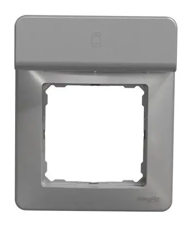 Рамка Schneider Electric Sedna Design с подставкой для мобильного алюминий SDD313809 - фото №4