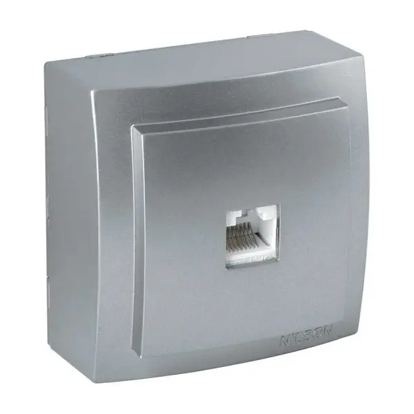 Розетка Nilson Themis срібло комп'ютерна CAT5e ( 26131044 )