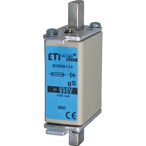 Предохранитель ETI 004721250 M00/160A/690V-gS (100kA) Предохранитель ETI 004721250 M00/160A/690V-gS (100kA)