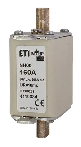 Предохранитель Eti NH-00 Battery 160A 80В DC (4110084) Предохранитель Eti NH-00 Battery 160A 80В DC (4110084)