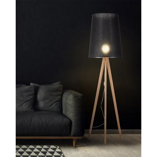 Торшер TK Lighting 5599 Walz E27 1x15W IP20 черный - фото №3