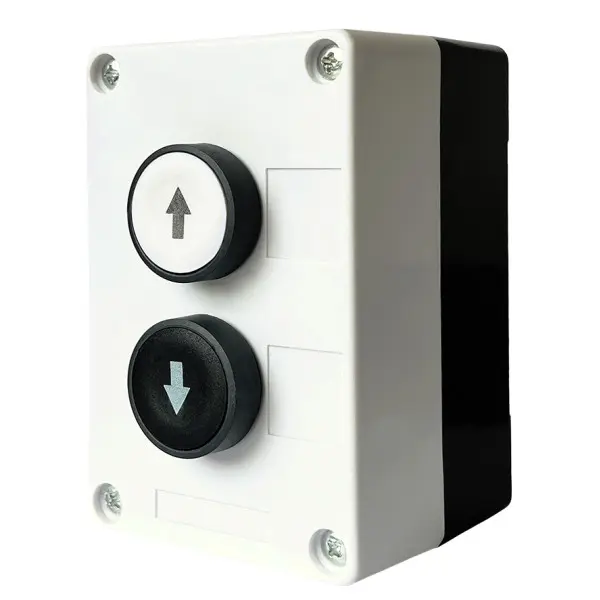 Двухместный пост управления Promfactor FP5-BOX2W89 с кнопками "Вверх-вниз" Двухместный пост управления Promfactor FP5-BOX2W89 с кнопками "Вверх-вниз"