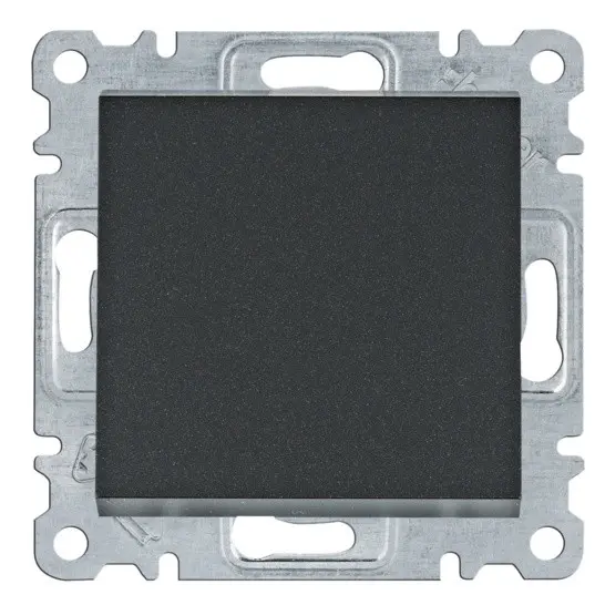 Універсальний вимикач Hager WL0023 Lumina 10АХ/230В (чорний)