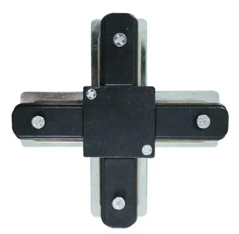 X-образный коннектор для шинопровода Maxus assistance Track Accessories X-connector 1Phase черный X-образный коннектор для шинопровода Maxus assistance Track Accessories X-connector 1Phase черный