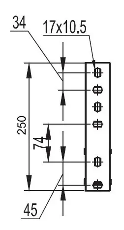 Консоль ML для проволочного лотка 500 мм DKC FC33834 - фото №2