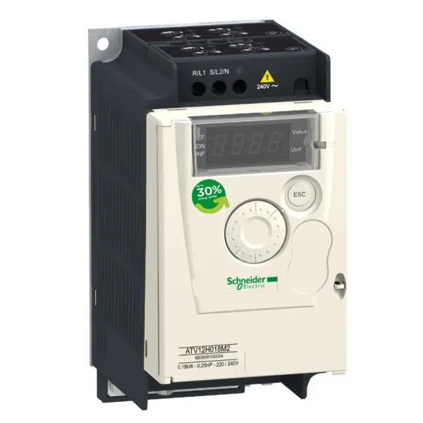 Частотный преобразователь Schneider Electric ATV12H037M2TQ ATV12 240В 1ф 0,37кВт (без брендовой коробки)