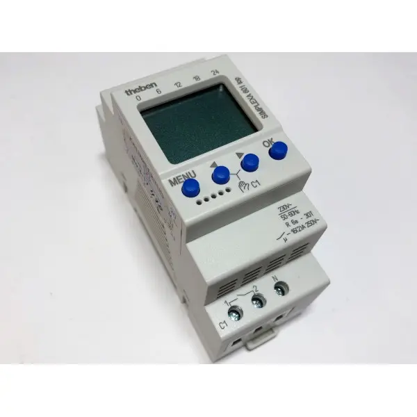 Цифровий таймер Theben SIMPLEXA 601 top із запасом ходу 48год 42 елементи пам'яті - фото №1