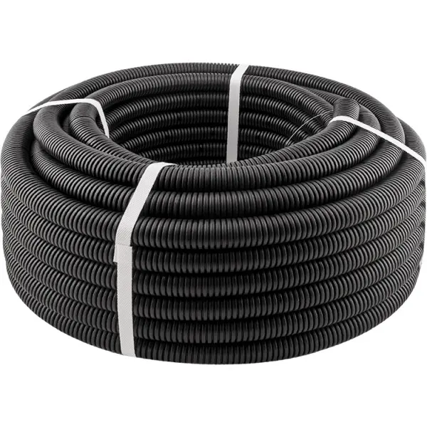 Труба ПЕ гибкая двухслойная без муфты, д.в.110 мм, д.в.94 мм черная (121911AN)