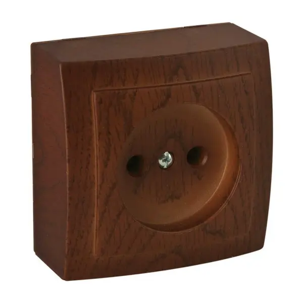 Розетка Nilson Themis горіх 1-на без заземлення ( 26271015 )