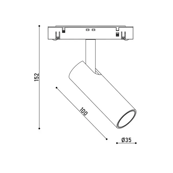 Магнитный трековый светильник Kloodi KDMG-SPOT35 7W 4K BK LED 560Lm IP20 черный - фото №3 Магнитный трековый светильник Kloodi KDMG-SPOT35 7W 4K BK LED 560Lm IP20 черный - фото №3