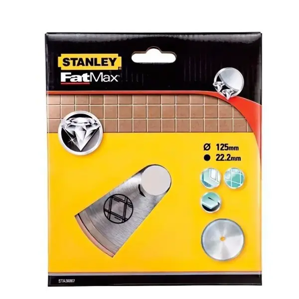 Алмазный диск Stanley STA38007 Ø 125 для керамики Алмазный диск Stanley STA38007 Ø 125 для керамики