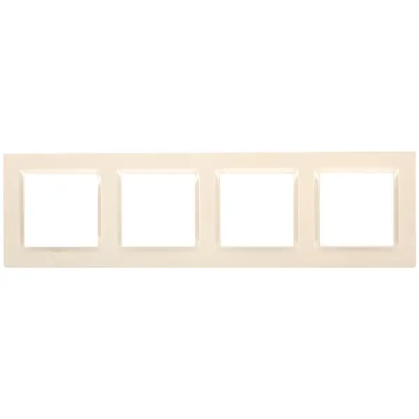 Рамка чотирикутна горизонтальна Simon 10 крем