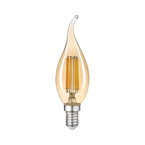 Лампа LED FILAMENT С37 6W E14 2200K на вітру VIOLUX ( 833092 )