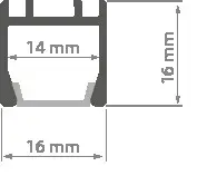 LED-профиль KLUS PDS-ZM, 1 метр - фото №4 LED-профиль KLUS PDS-ZM, 1 метр - фото №4