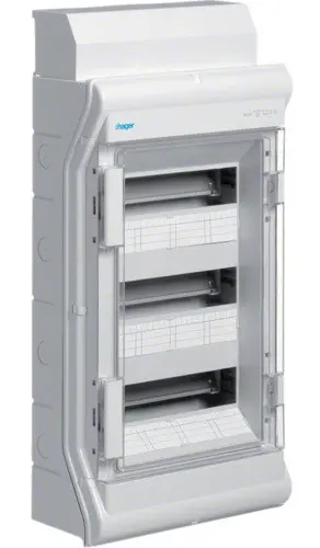 Щит накладний Vector VE312DN на 36 (42) модулів 3-рядний Hager