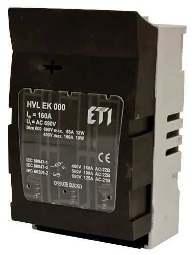 Роз'єднувач Eti HVL EK 000 3P 100A (1701000)