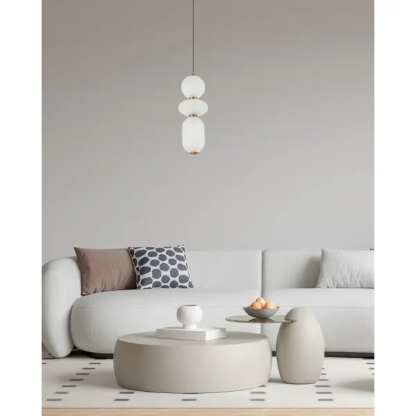 Подвесной светильник, люстра Italux PND-8545-3-AB-WH Nico LED 3x15W 3000K 1492Lm IP20 белый - фото №1 Подвесной светильник, люстра Italux PND-8545-3-AB-WH Nico LED 3x15W 3000K 1492Lm IP20 белый - фото №1