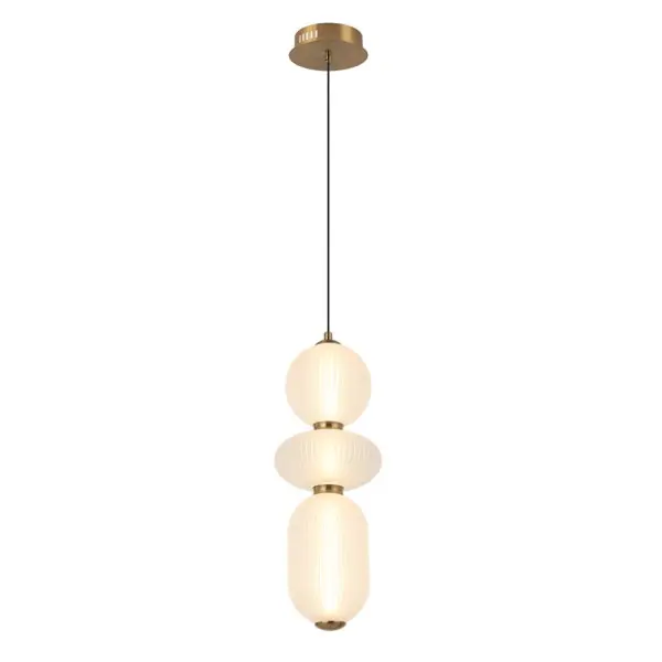 Подвесной светильник, люстра Italux PND-8545-3-AB-WH Nico LED 3x15W 3000K 1492Lm IP20 белый - фото №2 Подвесной светильник, люстра Italux PND-8545-3-AB-WH Nico LED 3x15W 3000K 1492Lm IP20 белый - фото №2