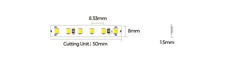 LED лента COLORS 120-2835-24V-IP20 8.8W 1000Lm 6500K 50м (DJ120-24V-8mm-W_DP50) - фото №1 LED лента COLORS 120-2835-24V-IP20 8.8W 1000Lm 6500K 50м (DJ120-24V-8mm-W_DP50) - фото №1