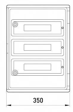 Шафа ударостійка e.plbox.350.500.195.45m.tr E.Next - фото №1