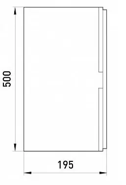 Шафа ударостійка e.plbox.350.500.195.45m.tr E.Next - фото №2