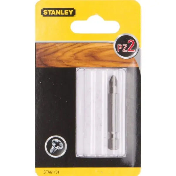 Бита Stanley Pozidriv PZ2х50мм (1шт) - фото №1 Бита Stanley Pozidriv PZ2х50мм (1шт) - фото №1