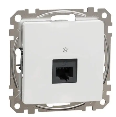 Комп'ютерна розетка Schneider Electric Sedna Design & Elements RJ45 кат. 6 STP біла SDD111461