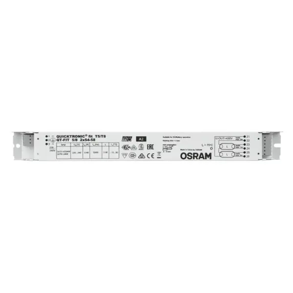 ЭПРА Osram QT-FIT 5/8 2X54-58/220-240 VS20 (4008321873842) - фото №1