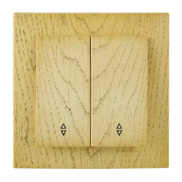 Вимикач Nilson Touran клен 2кл прохідний ( 24281009 )