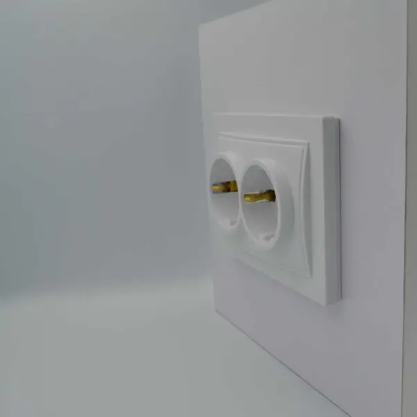 Розетка Nilson Thor біла 2-на з заземленням ( 27111025 ) - фото №2