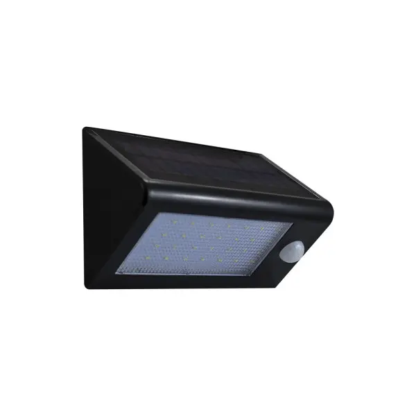 Уличный светильник на солнечной батарее Goldlux 307637 Box LED 1x5,5W 6400K 400Lm IP44 черный