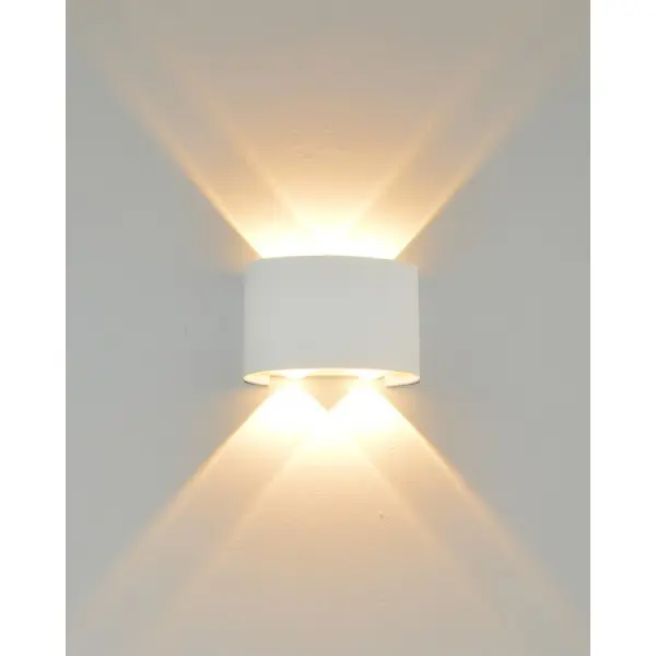 Уличный светильник Italux OWL-6650-2-WH-3K Ortelo LED 4x4W 3000K 336Lm IP54 белый - фото №1