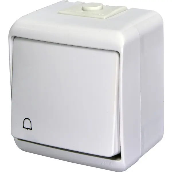 Кнопка звонок Eti Hermetics VHE-4L IP54 с подсветкой белая (4668010)