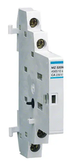 Додатковий контакт Hager MZ520N для автомата захисту двигуна 1НО+1НЗ Додатковий контакт Hager MZ520N для автомата захисту двигуна 1НО+1НЗ