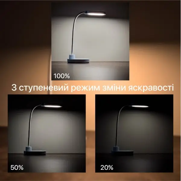 Настольная лампа с аккумулятором LED ASPEN 6W 4200K голубая Violux ( 540702 ) - фото №3