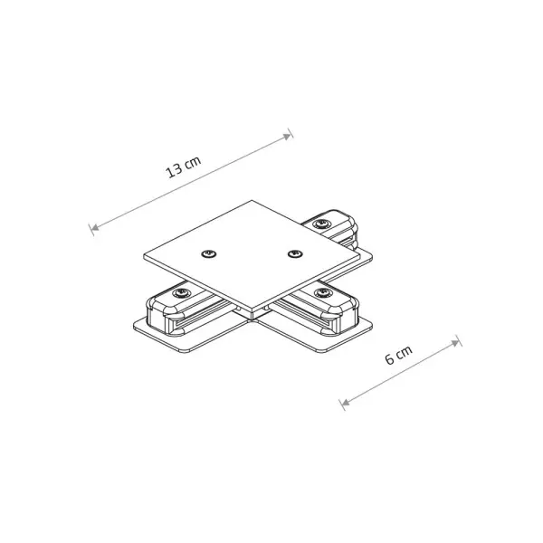 З'єднувач Nowodvorski 8835 Profile Recessed T-connector IP20 чорний - фото №1