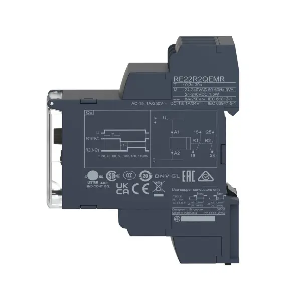 Реле времени звезда-треугольник Schneider Electric RE22R2QEMR - фото №2