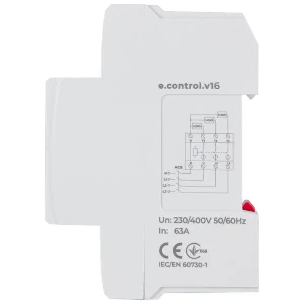 Реле контроля фаз E.Next e.control.v16 63А 3 NO с индикацией (p0690026) - фото №2