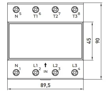 Реле контроля фаз E.Next e.control.v16 63А 3 NO с индикацией (p0690026) - фото №6