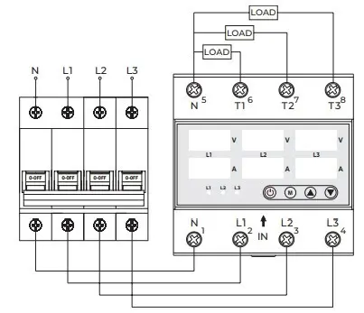 Реле контроля фаз E.Next e.control.v16 63А 3 NO с индикацией (p0690026) - фото №8