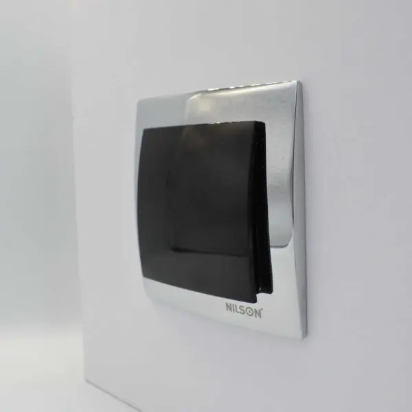 Выключатель Nilson Touran черный 1кл ( 24221001 ) - фото №5