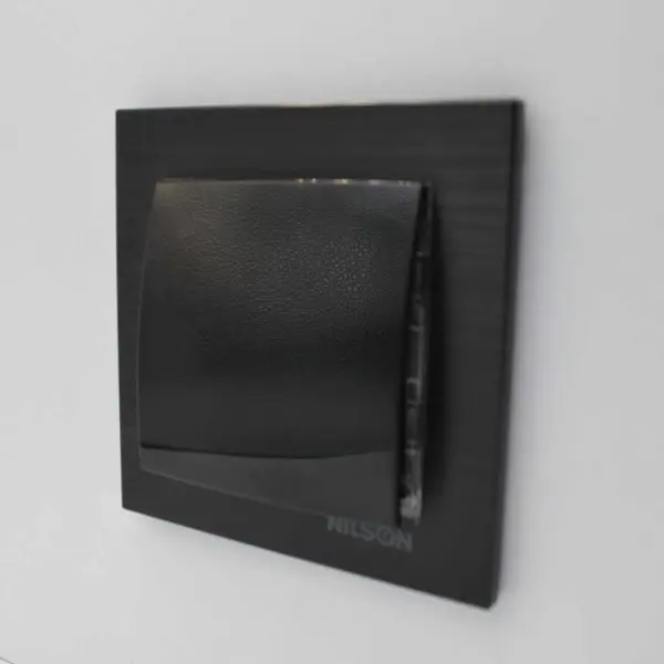 Выключатель Nilson Touran черный 1кл ( 24221001 ) - фото №9