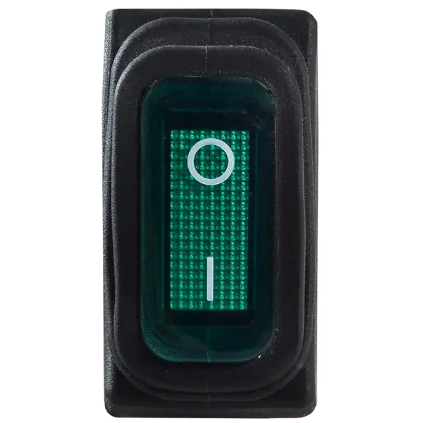 Перемикач Аско-Укрем KCD3-101NW GR/B (0-I) IP54 з підсвічуванням зелений (A0140040035) - фото №1 Перемикач Аско-Укрем KCD3-101NW GR/B (0-I) IP54 з підсвічуванням зелений (A0140040035) - фото №1