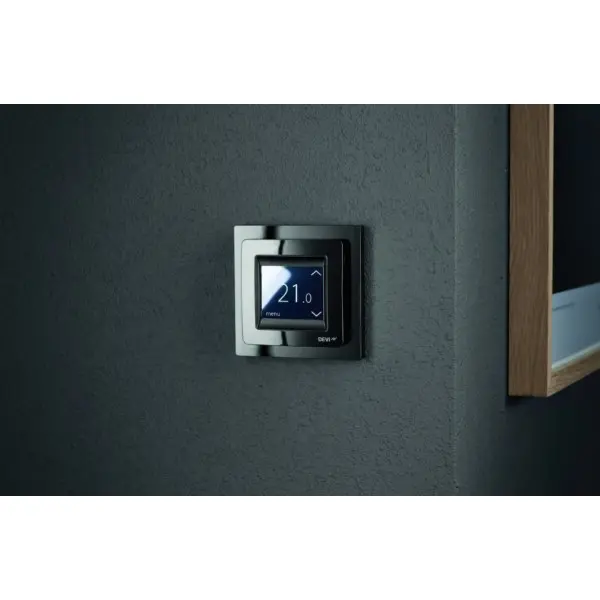 Терморегулятор Devi Smart (+5+45С) Wi-Fi 85х85мм 16A черный (140F1143) - фото №2