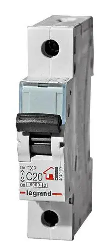 Автомат електроживлення C 20A 1П 6kA, Legrand